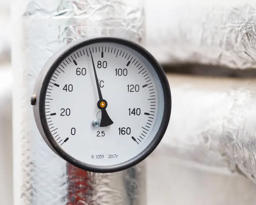 pressure gauge close up